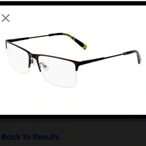 Marchon M-2022 Men Eyeglasses Frames RXable 310 Matte Olive NWT